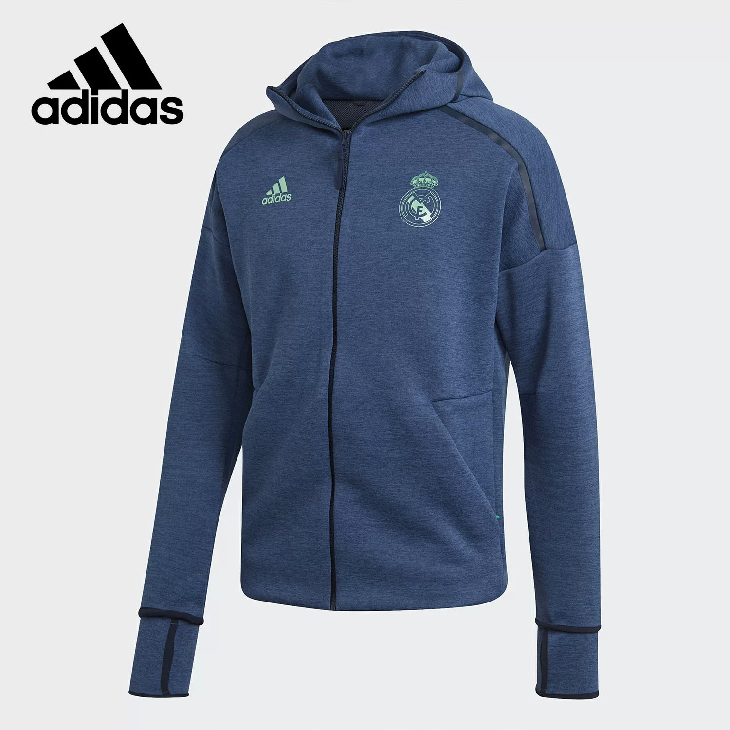 Adidas мужская футбольная куртка REAL ZNE HD 3.0 спортивная куртка Real Madrid дизайн DX8699