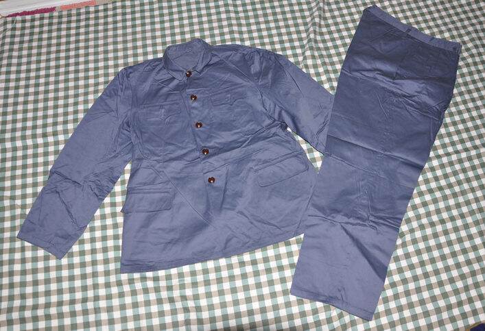 Soviet model new original set of 65 navy Gray cadre Zheng No 1 winter suit set of 3503 factory 66 years with defects
