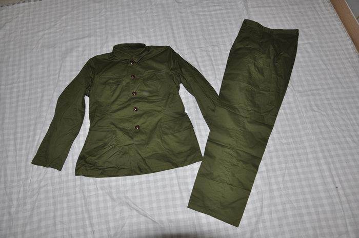 Soviet model brand new original set 65 army cadres positive 2nd summer cotton cloth military uniform 3501 plant 68 years pants five buckles