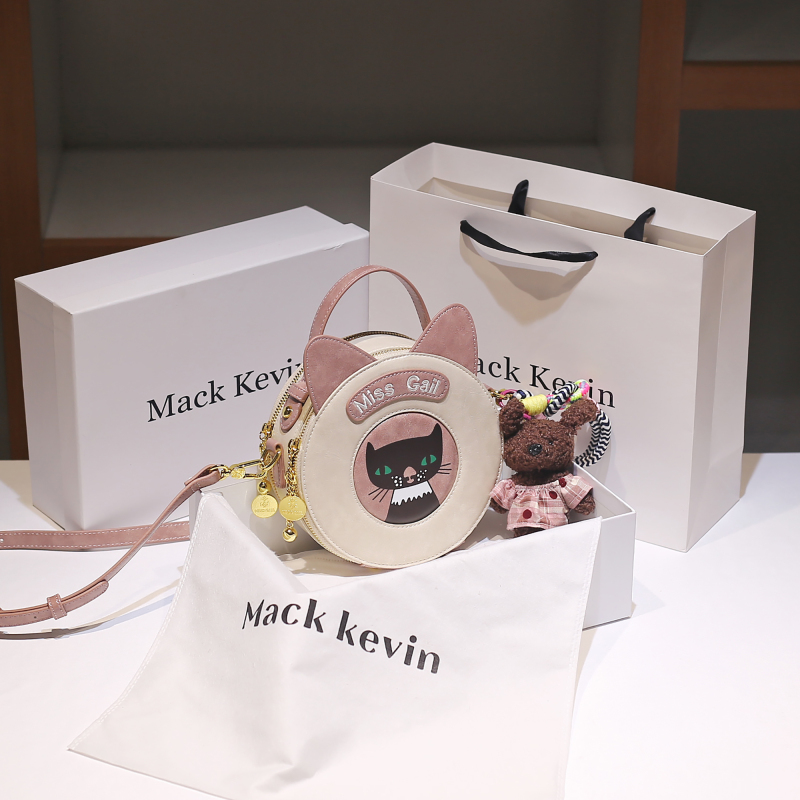 Mack Kevin High-End Cute Girl Round Cake Bag 2026 New Summer Crossbody Bag as a Birthday Gift for Girlfriend