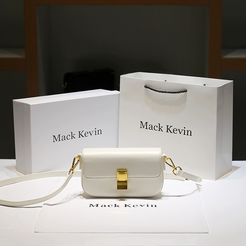 Белая летняя сумка через плечо, Гонконг, изысканный стиль, из натуральной кожи