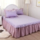 Khăn trải giường bằng vải bông Bảo vệ 1,8m Giường ngủ Váy đơn mảnh 1,5m Giường 2,0m Bộ ba mảnh