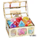 Детская игрушка с драгоценными камнями, кристалл для девочек, пластиковый акриловый цвет, большой бриллиант, принцесса, маленький сундук с сокровищами для любви