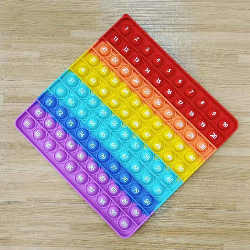 Креативные игрушки для детей 彩虹硅胶手指按按泡泡乐popit玩具大灭鼠先锋包包fidget解压神器 Gumahus