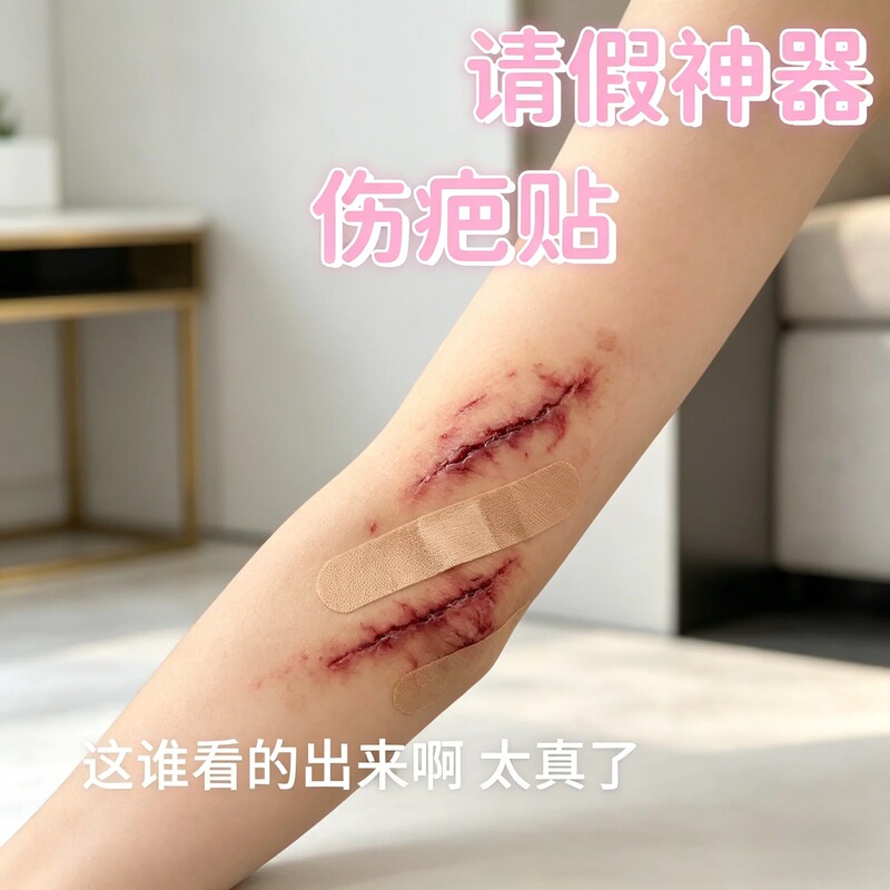Bruise Tattoo Stickers, Realistic Fake Scar Stickers, New 3D Scar Prank, Fun Tool for Getting Out of Class