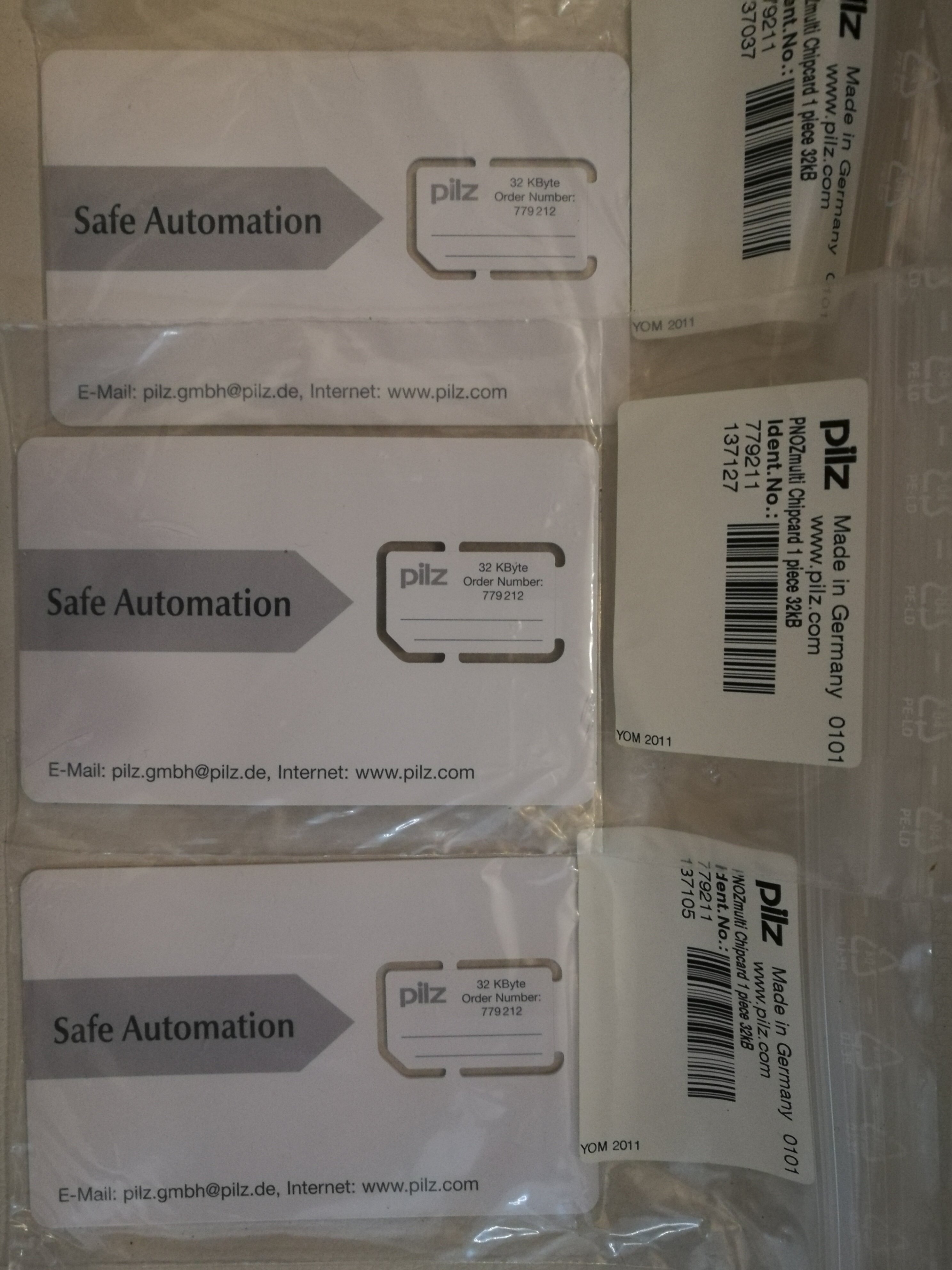 PILZ 32 KByte Order Number 779212 secure SIM memory card 779211