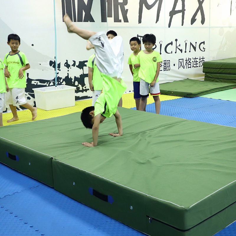 Empty Turnover Mat Sports Folding Fold Thickening Jump High Sponge Cushion Taekwondo Mat Rock Climbing Training Dance Gymnastics Protective Mat