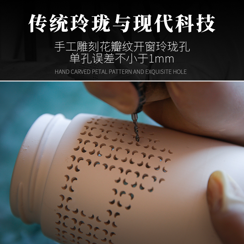 Jingdezhen flagship store ceramic high - end exquisite originality contracted intelligent men and women keep - a warm glass cup to ultimately responds water glass