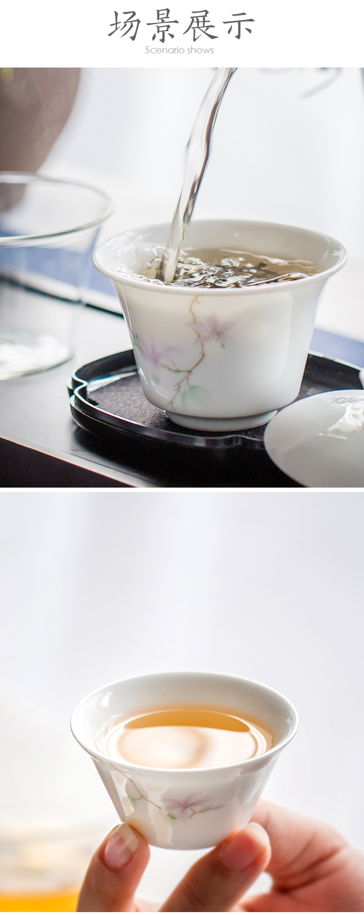Jingdezhen flagship store ceramic portable bag to crack a pot of 2 cup three travel kung fu tea set