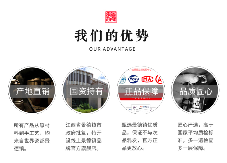Jingdezhen flagship stores in ceramic tureen tea suit kung fu tea tea tea tea set gift suit