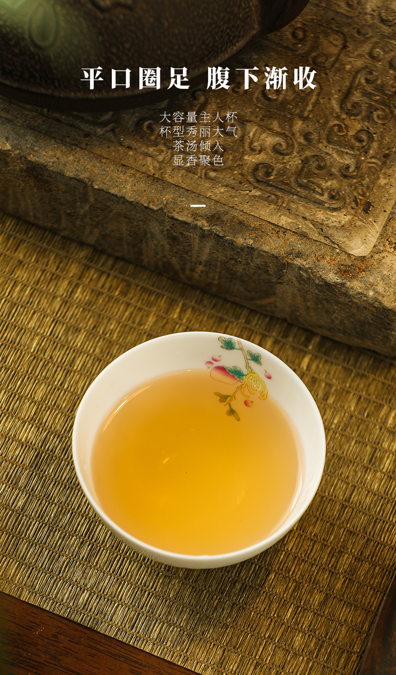 Jingdezhen official flagship store corn poppy ceramic cups on household glaze color sample tea cup kung fu tea cup