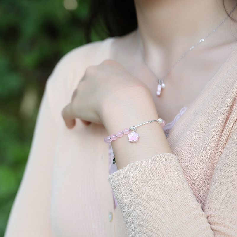 Jingdezhen flagship store ceramic silver jewelry earring pendant necklace bracelet "women small and pure and fresh temperament creative gift