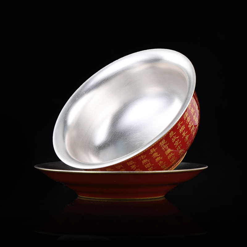 Jingdezhen flagship store general hand - made ji red see heart sutra tureen