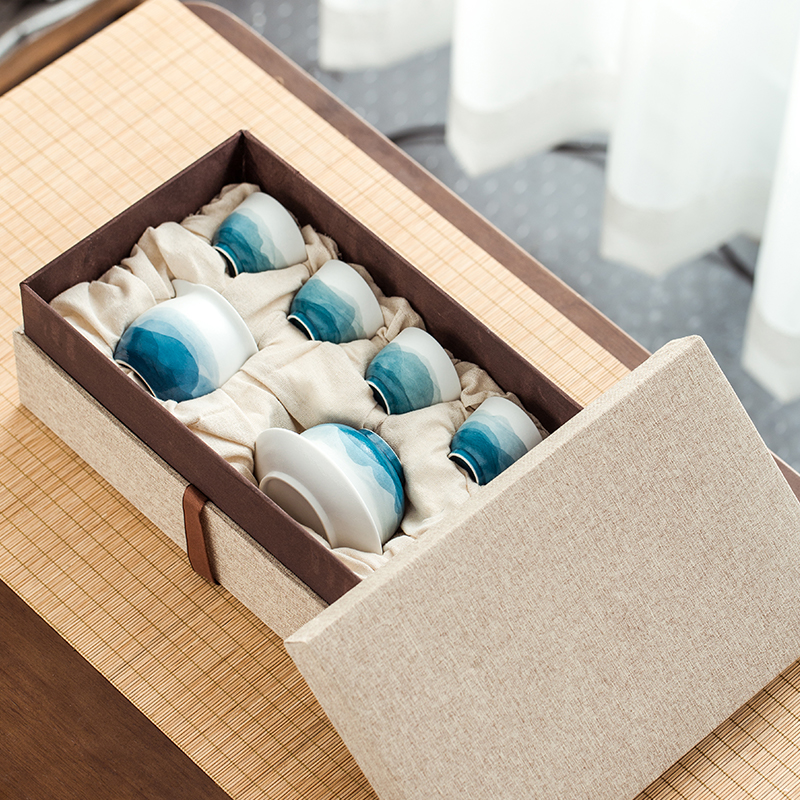 Jingdezhen flagship store ceramic retro small tureen cups water cup tea tea set
