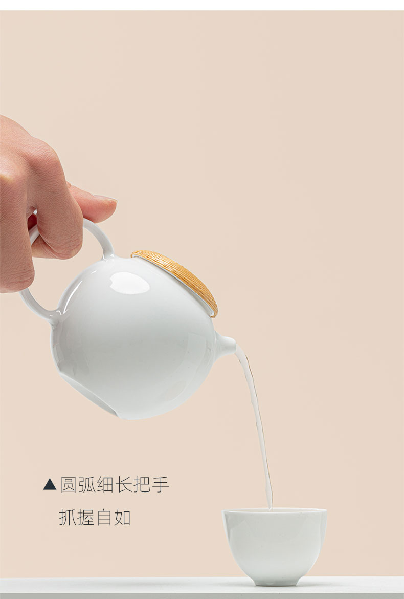 At the beginning of jingdezhen rhyme bamboo filament buckle color business home office tea sets high temperature porcelain teacup gifts gift boxes