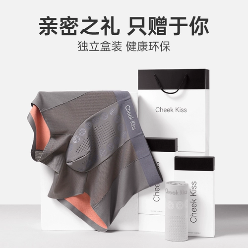 CheekKiss Мужское нижнее белье двусторонние Lenzing модал бесшовные дышащие трусы-боксеры большого размера мужские подарочная коробка