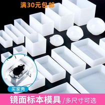 Crystal droplet UV rubber insect plant specimen silicone mold square manual diy epoxy resin AB glue mold