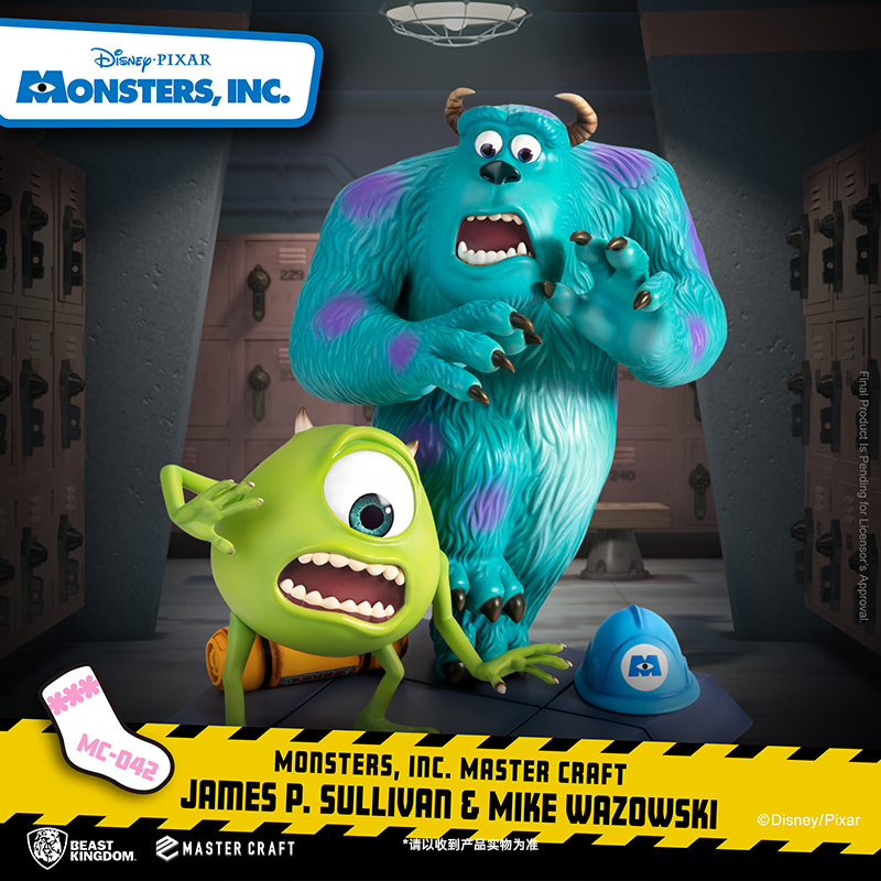 Beast Kingdom Pixar Monsters, Inc. Big Eye Monster Figurine Statue Ornament Handmade Gift for Children's Day