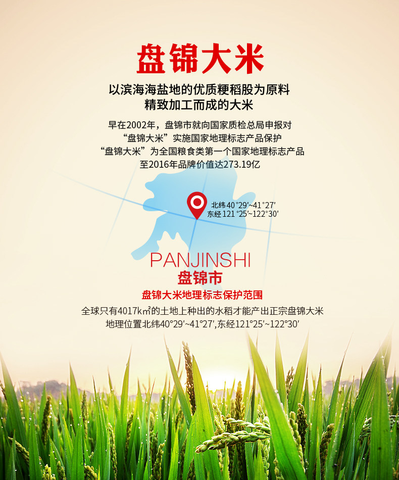 東北盤錦蟹田大米