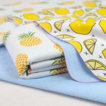 Pure cotton baby isolation cushion double face newborn child waterproof bedsheet large size washable bamboo fiber crystal suede spring summer