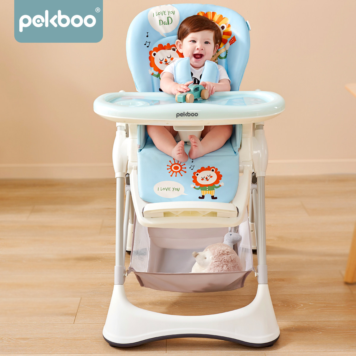 Pippu pekboo baby dining chair can lie multifunction folding rice table baby home dining table and chairs Children eat