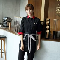 Черная рубашка, фартук