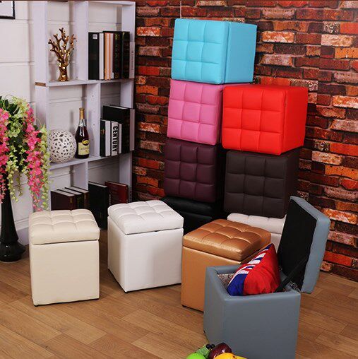 Japanese-style economical shoe stool at the entrance White Dengzi bed side living room small bench bench chair square stool