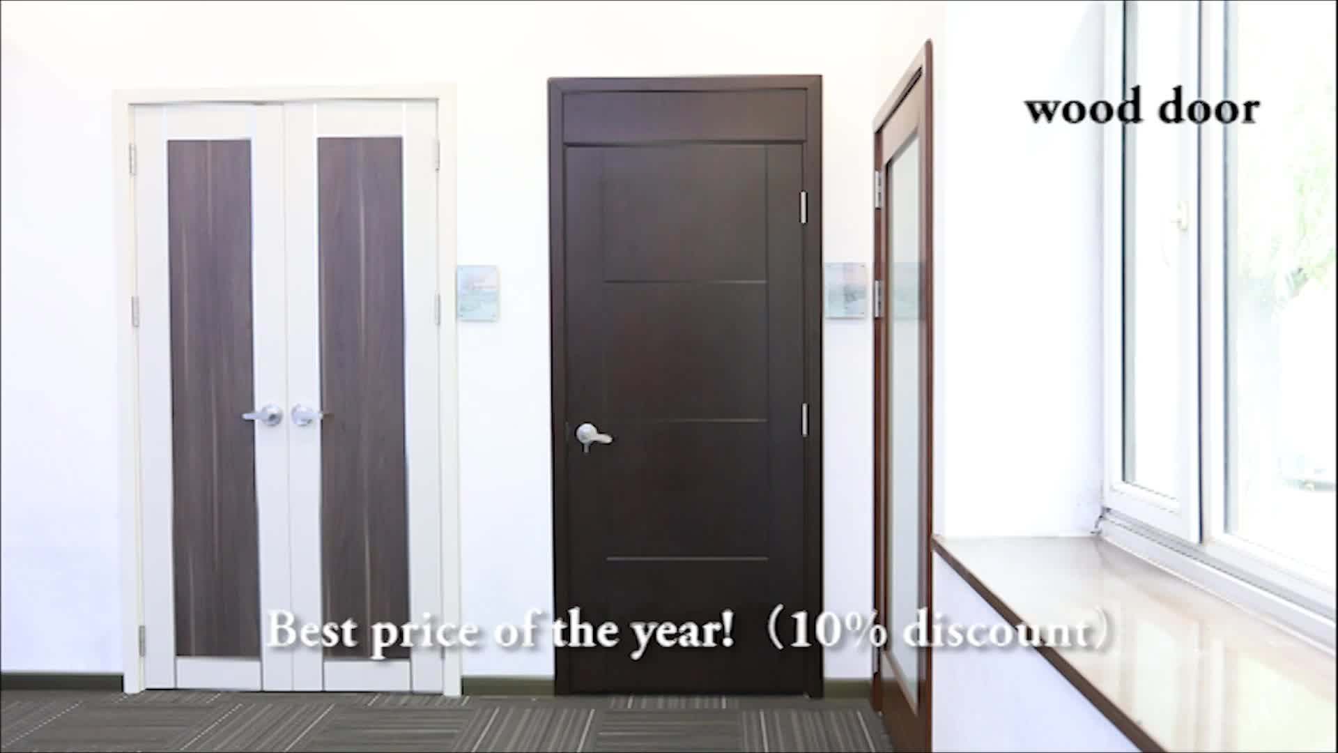 Modern Wooden Bedroom Door Design House Interior Wood Prehung Melamine