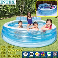 Задняя часть -Класс бассейн+насос напольный насос Подарочный пакет толстый плоский дно