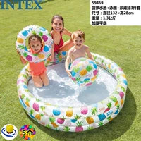 Ананасовый бассейн 3 -Piece Set+ног насос+5 шаров