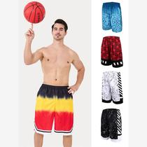 Large size basketball pants mens American loose knee-length five-point beach quick-drying running fitness training sports shorts summer