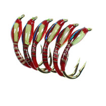 Fly fishing Luya bait Flash nymph Perch Salmon bait simulation fly hook Glued nymph