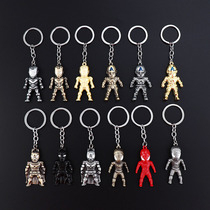 Avengers Creative Iron Man Keychain pendant Car key chain Metal doll Creative gift