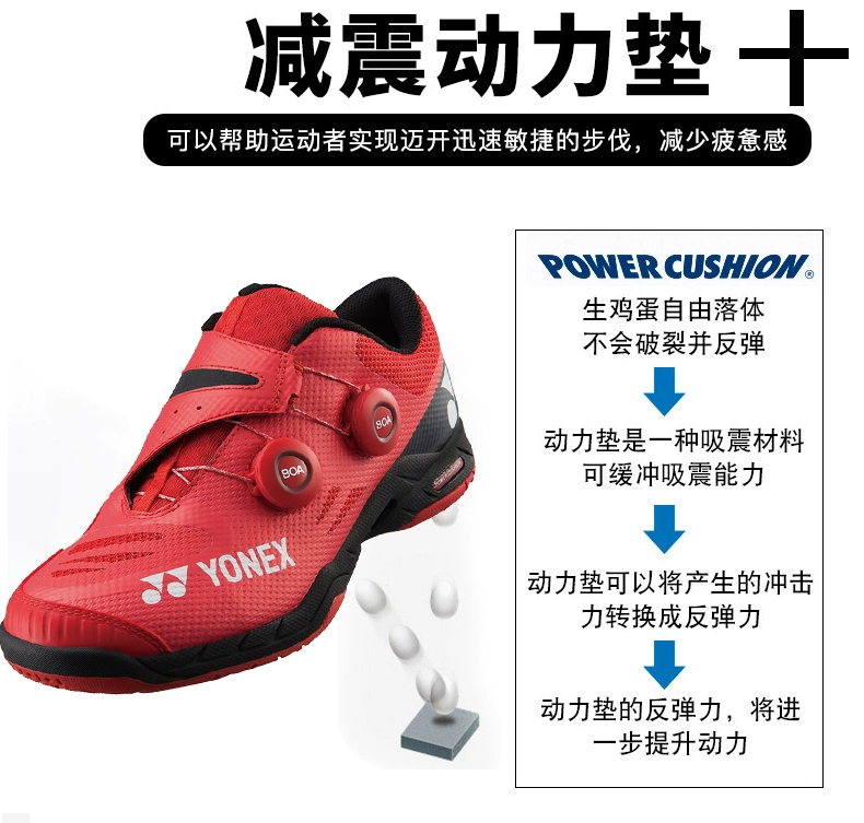 [2019 mới] Giày cầu lông chuyên nghiệp Yonex chính hãng hỗ trợ giảm xóc nam hỗ trợ SHBIFEX cao cấp - Giày cầu lông