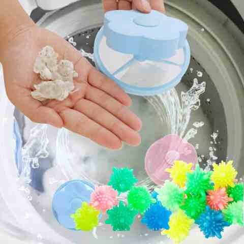 Washing machine Filter bag wrapped artifact washing machine washing remover anti-universal winding ball winding filter