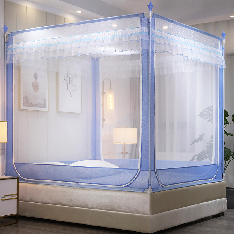 Anti-fall sitting bed mosquito nets 120x190 large bed 2x2 rice children two meters x two meters home 1 2 * 1 9x1 35m