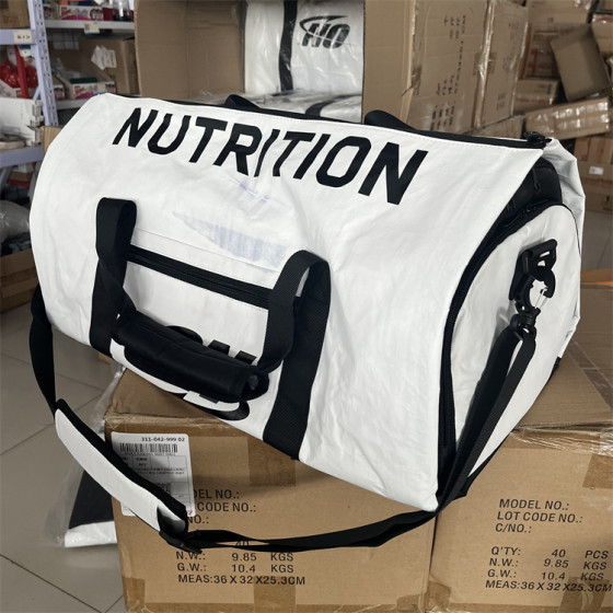 Slightly dyed! Clear! Large-capacity DuPont paper travel bag outdoor sports fitness bag badminton bag shoe warehouse
