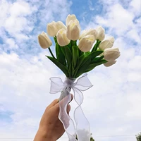 15 Симуляционные тюльпаны белые (пакет материала)