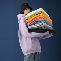 Plus velvet thick solid color sweater women loose Korean version 2021 new large size oversize coat lazy top