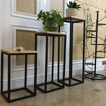 Wrought iron flower rack shelf Floor-to-ceiling living room lattice bookshelf Bedroom decorative partition Multi-layer rack jewelry rack