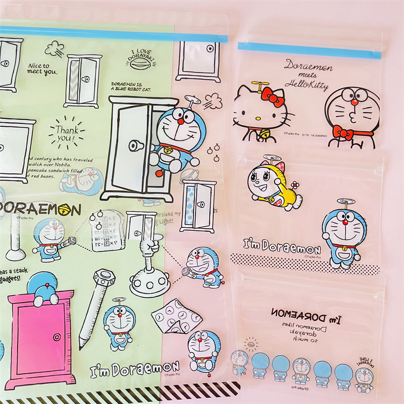 Cartoon Doraemon toiletry storage bag for girls