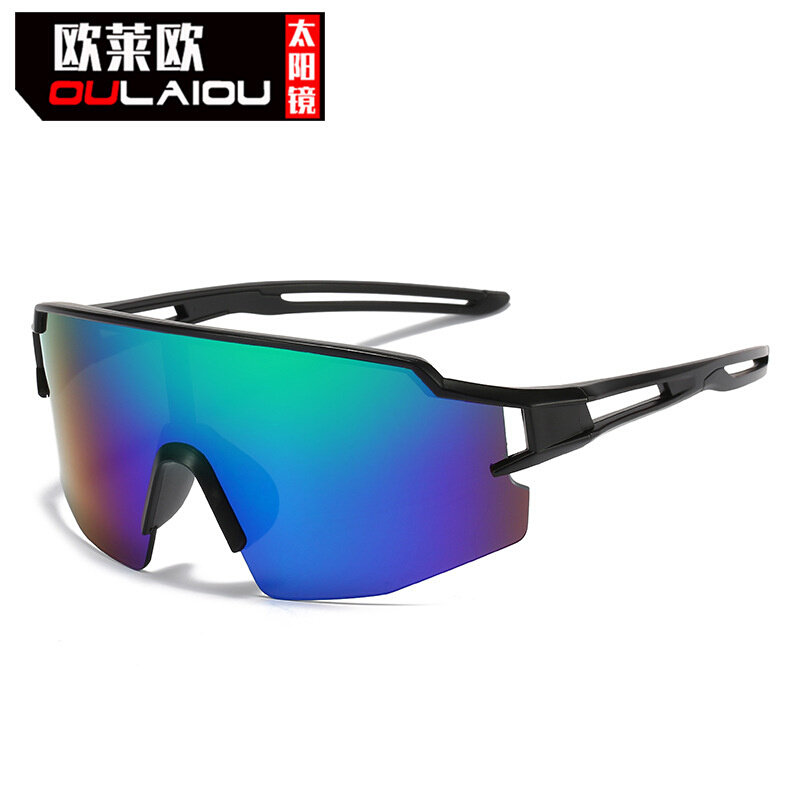Sports sunglasses cycling glasses 2023 new conjunction lens large frame showing outdoor bicycle running sunglasses