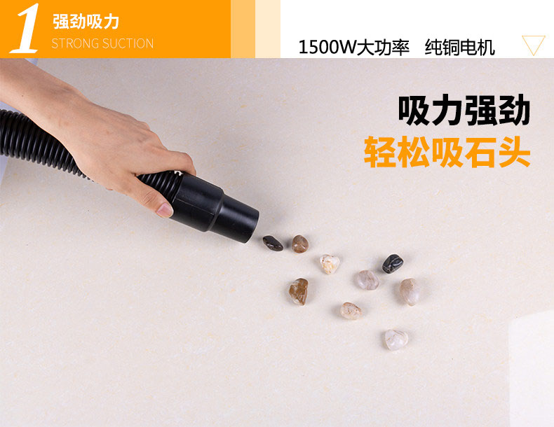 Máy hút bụi Jieba BF501 hộ gia đình mạnh mẽ, ướt, khô, sử dụng kép Máy hút nước 30L cửa hàng rửa xe thương mại chuyên dụng - Máy hút bụi máy hút bụi ô tô cầm tay