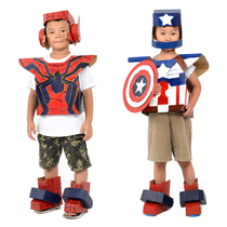 Wearable robot clothes Superman spider Captain America paper shell board box box DIY handmade armor