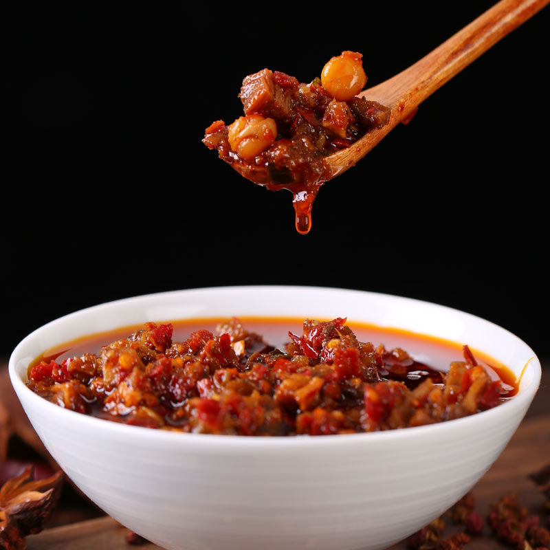 disadvantages beef sauce, chili sauce, rice sauce, noodles, bibimbap sauce, rice dishes, sichuan farmhouse homemade mushroom spicy sauce