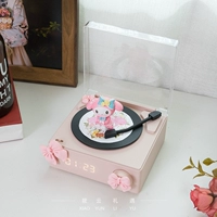 [Подарочный пакет] Девчачий розовый динамик-будильник + Мелодия + украшение в виде банта ❤ Трехлетняя гарантия