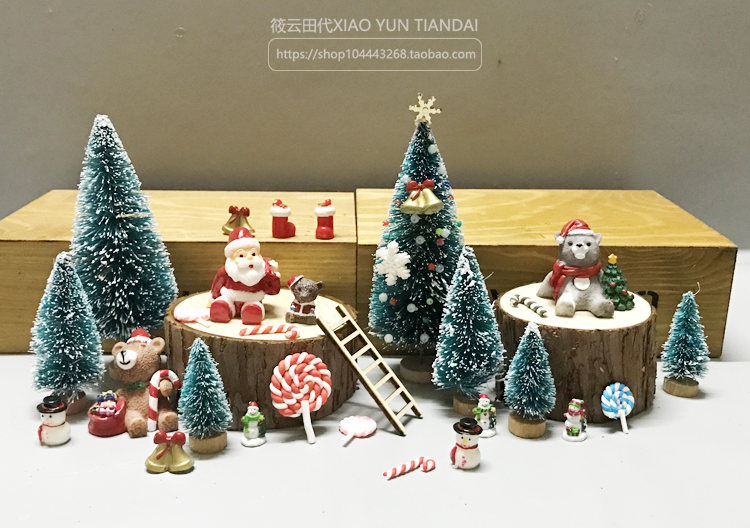 Mini New Year Ông già Noel Cây cảnh Micro Cửa sổ nướng Trang trí Vật liệu sáng tạo Trang trí nhỏ Người tuyết Phụ kiện phòng ngủ đẹp đơn giản