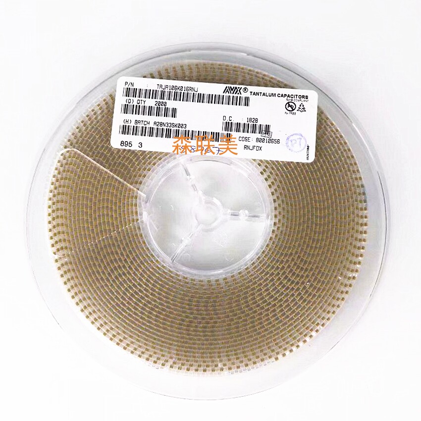 Original SMD tantalum capacitor 3216 Type A 16V 10UF ±10% TAJA106K016RNJ