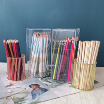 Pen holder creative storage box fashion cute student desktop stationery multifunctional storage box Nordic individual pen brush barrel