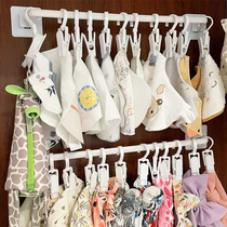 Hanging hat storage rack adhesive hook household finishing artifact non-punching wardrobe clip baby saliva square towel rack
